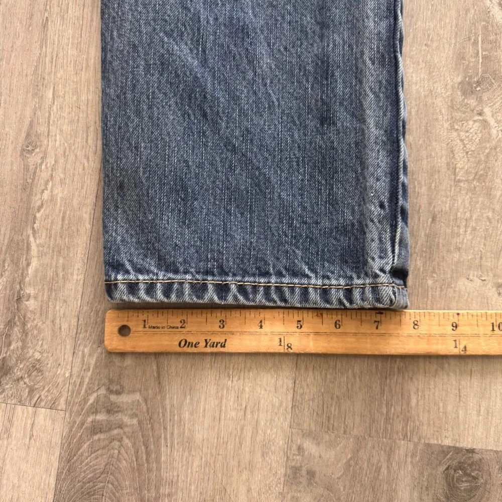 Ariat FR M4 Relaxed Boot Cut Jeans Mens 36x30 Blue Flame Resistant Distressed